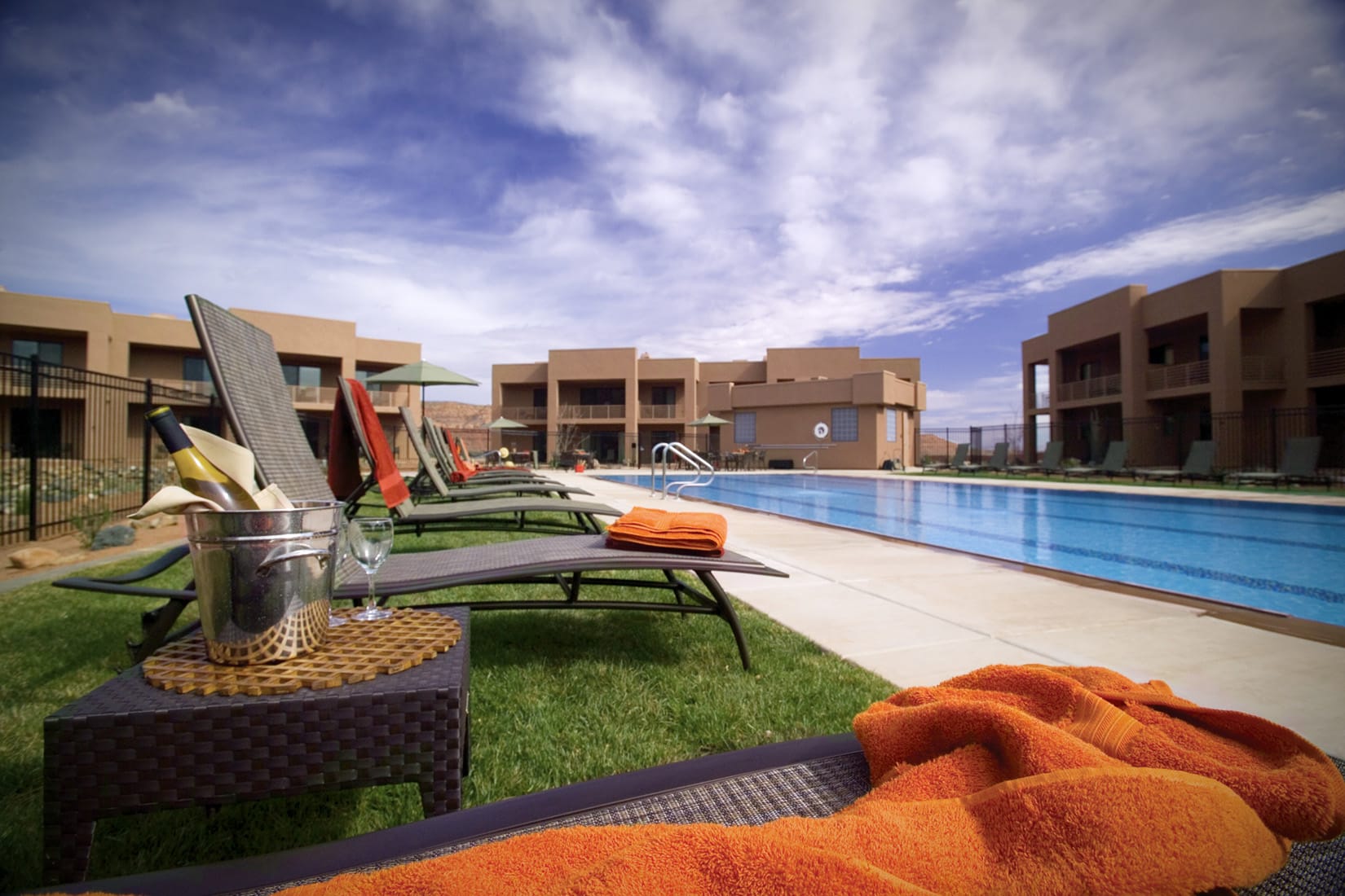 Villa pool chairs